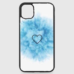 BLUE Smoke Heart Phone Case